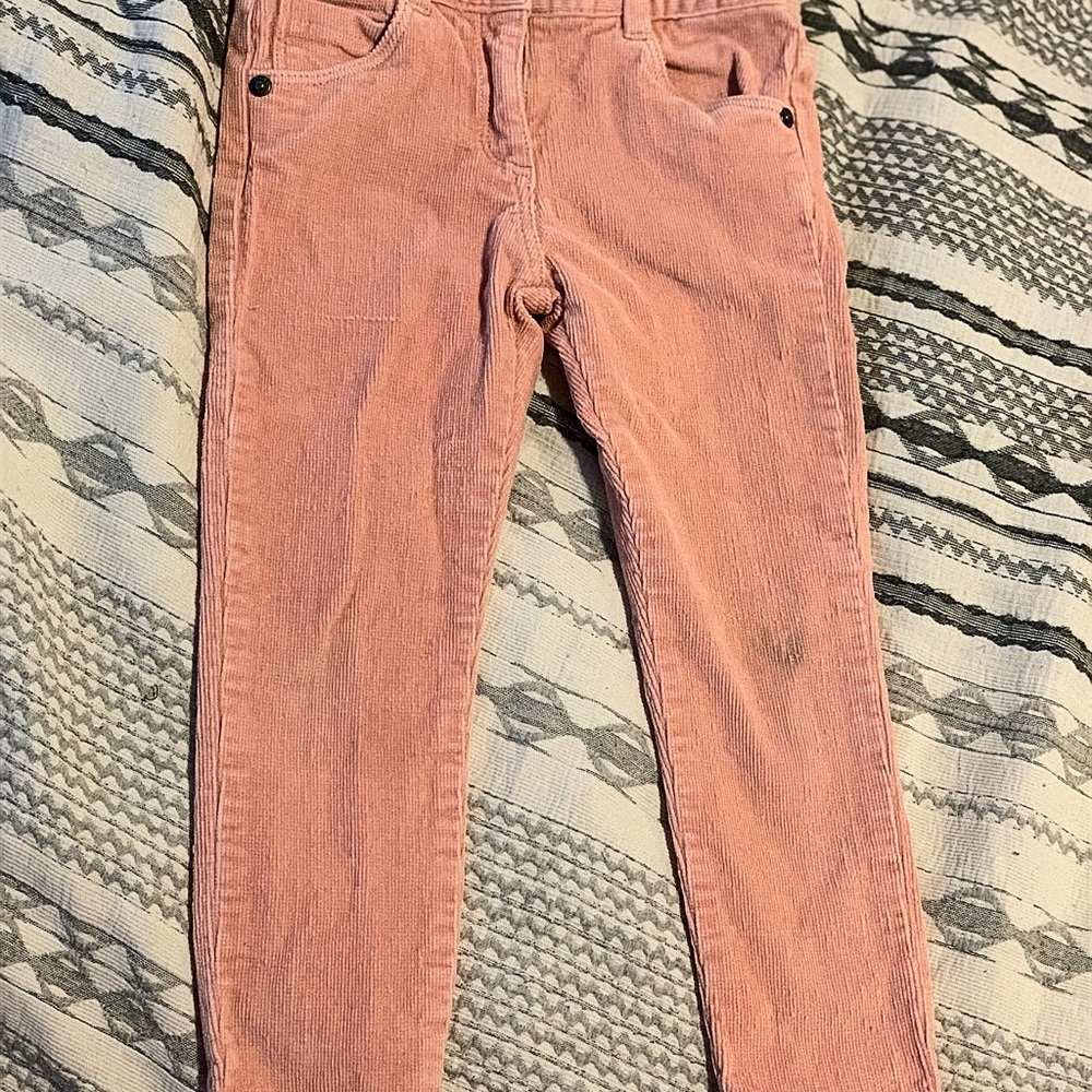 Boboli girls corduroy pale pink jeans size 4T